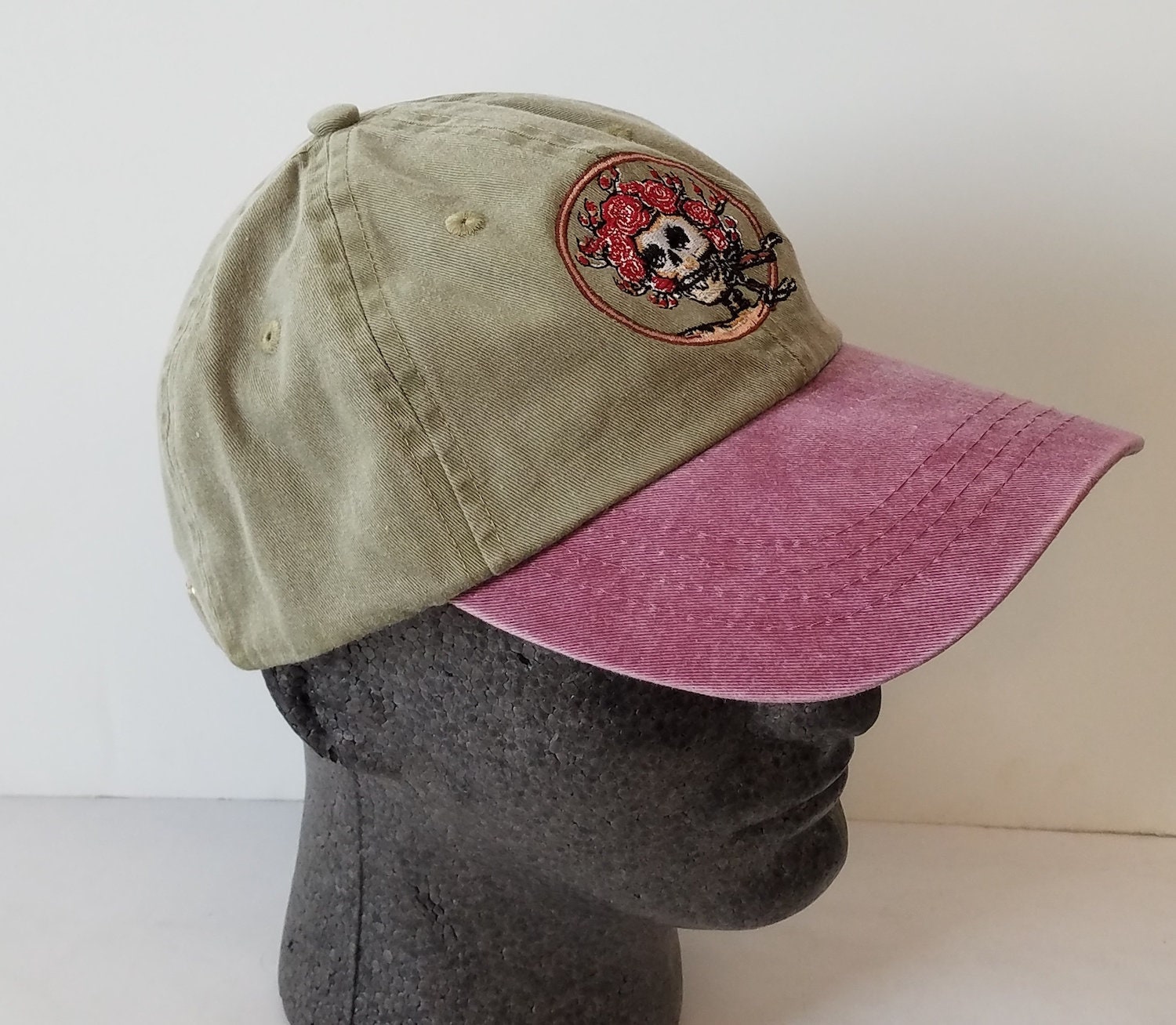 Grateful Dead Hat Skull and Roses Embroidered Baseball Cap/ | Etsy