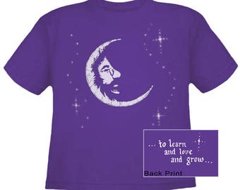 Jerry Garcia Moon kids T-Shirt-Purple