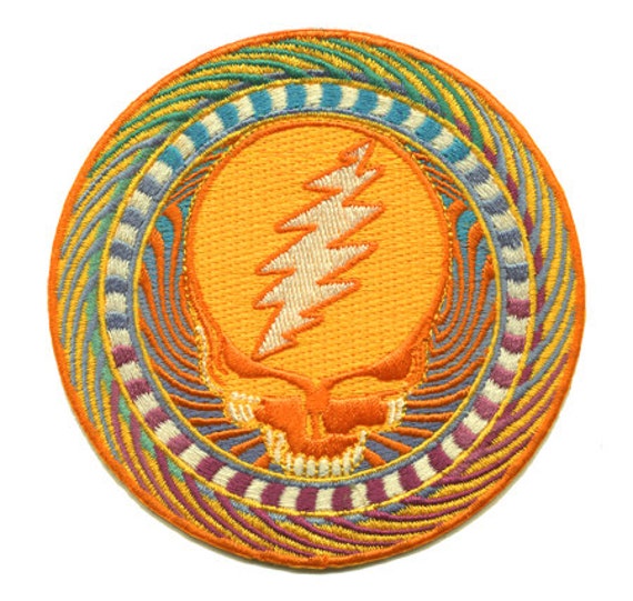 Grateful Dead Patch Orange Sunshine Steal Your Face 100 Etsy Grateful Dead Patch Orange Sunshine Steal Your Face 100 Etsy