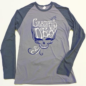 Grateful Dead Steal Your Face Long sleeve T-Shirt/ Stealie / Rose on the back/Super Soft blend shirt.