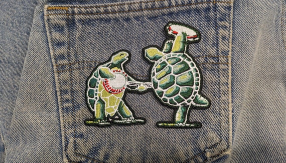 Grateful Dead Patch- Terrapin Station Turtles. 100% Embroidered/ Die Cut/  Dead And Company/ Turtles