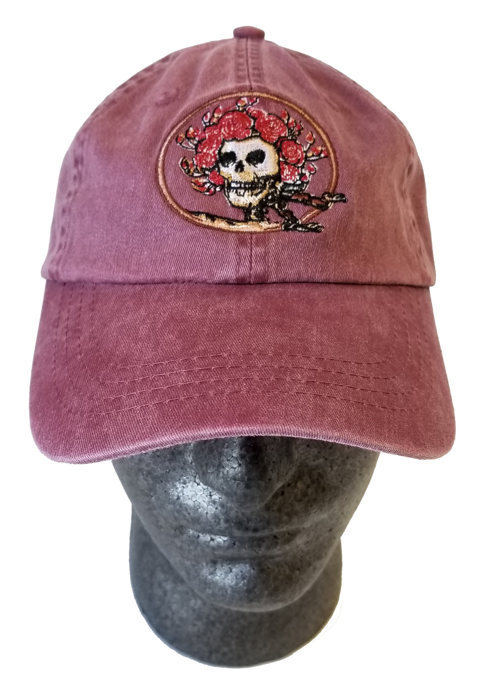 Grateful Dead Hat Skull and Roses Embroidered Baseball Cap/ Etsy