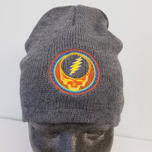 Grateful Dead Hat - Beanie- Grey SYF