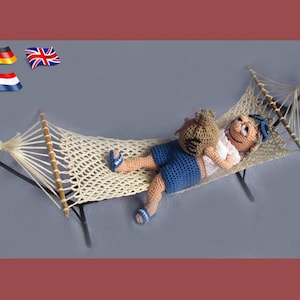 Hannelore retired, Amigurumi doll crochet pattern, crochet doll pattern, amigurumi PDF pattern, Instant download