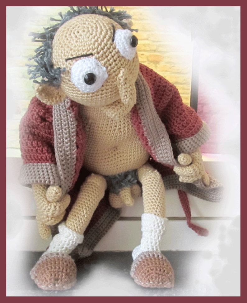 Dirty Old Man Gramps Amigurumi Doll Crochet Pattern - Etsy Canada