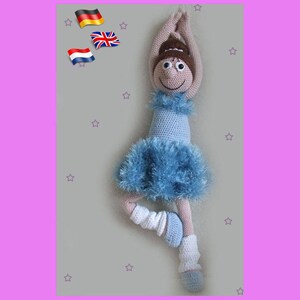 Ballerina Sofie, Amigurumi doll crochet pattern, crocheted dolls pattern, amigurumi PDF pattern, Instant download