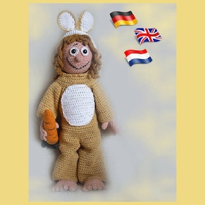 Femmy-Joy, Amigurumi doll crochet pattern, crocheted dolls pattern, amigurumi PDF pattern, Instant download
