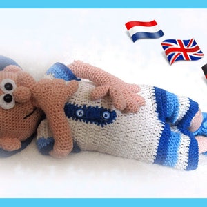 Sem, a real boy, Amigurumi doll crochet pattern, crocheted dolls pattern, amigurumi PDF pattern, Instant download