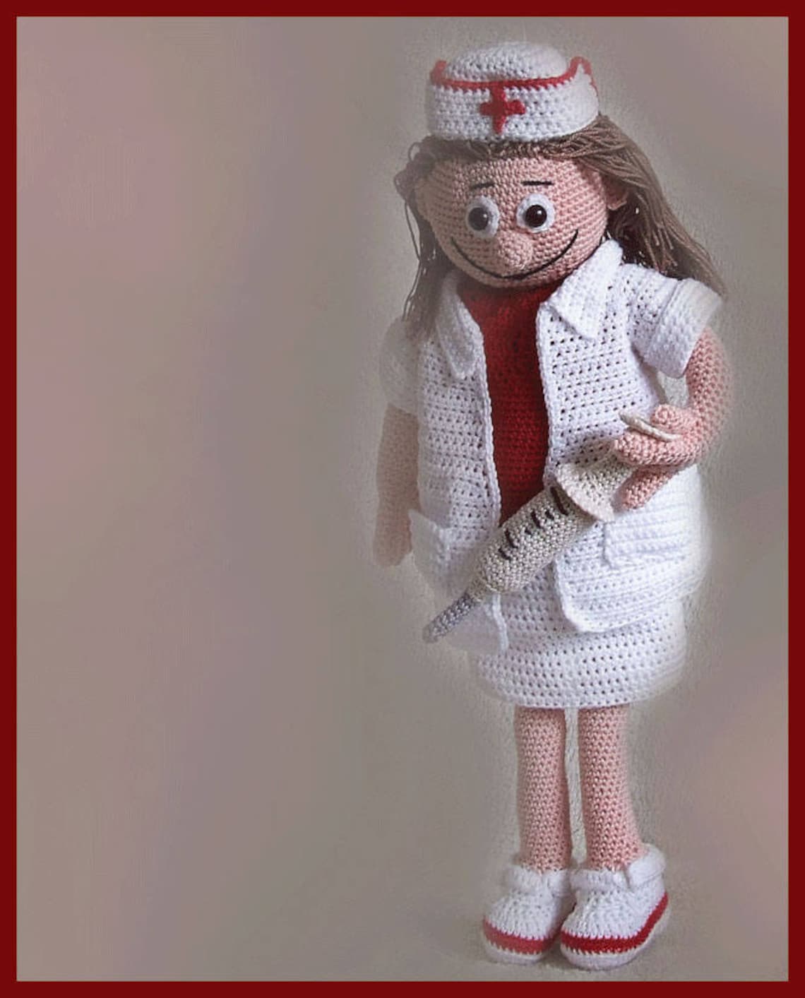 Nurse Ursula Amigurumi Doll Crochet Pattern Crocheted Dolls Etsy