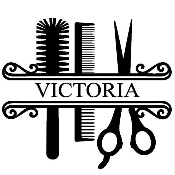 Hair Dresser Decal Name Decal Hair Dresser Name Decal Your Etsy