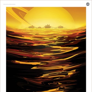 NASA / JPL - TITAN - Póster de turismo espacial