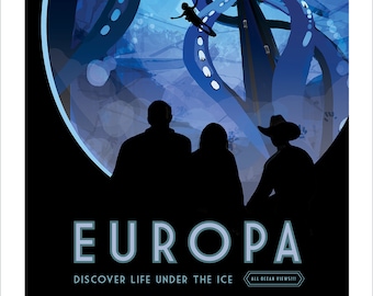 NASA / JPL - EUROPA - Space Tourism Poster