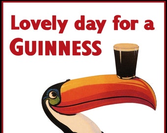 Lovely Day For A Guinness - Vintage Ad Poster