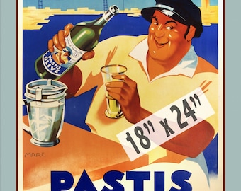 Pastis Olive - Comme a Marseille... 1936