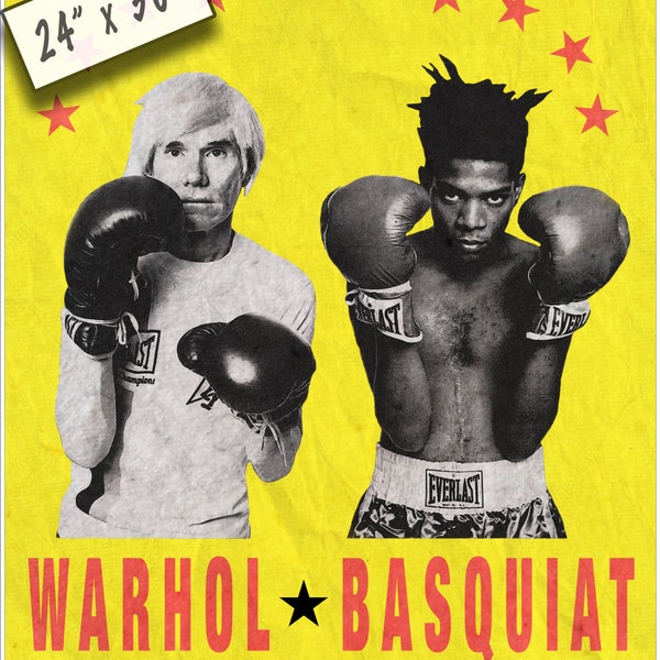 Warhol Basquiat Boxing Poster, 1985
