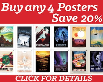 Buy 4 Posters and Save 20%!