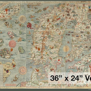 Die Carta Marina von 1539 von Olaus Magnus
