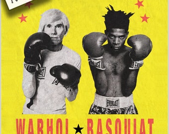 1985年/デルプラット/ポスター Warhol Basquiat Boxing Poster, 1985 - Etsy