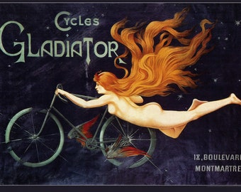 Art Nouveau - Advert - Cycles Gladiator by Georges Massias, 1895