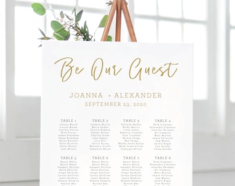 Be Our Guest Seating Chart
