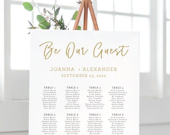 Be Our Guest Seating Chart