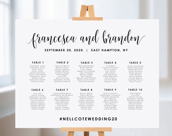 Personalized Seating Chart Board - DIY Seating Chart, Printable Table Plan, Studio Nellcote DIY - SN022_SC