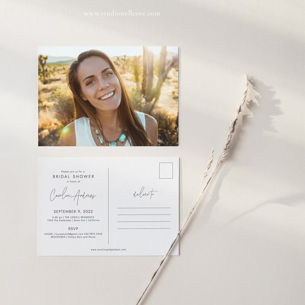 Postcard Invite Etsy