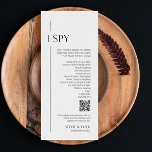 I Spy-Chic I Spy Wedding Game-Hashtag Game-I Spy Hashtag-Templett-Wedding Game-Party Game-Photo Hunt-I Spy Wedding-Reception Game-SN250_IS