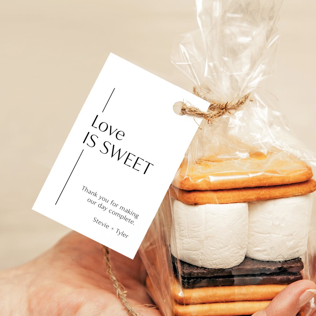 100 Etichette Personalizzate Love Is Sweet Per Bomboniere E Regali, 5,7x2 Cm