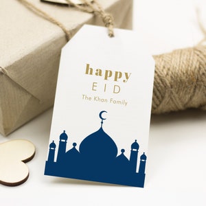 Gold Mubarak Eid Gift Tags, Editable Ramadan Kareem, Mosque Mubarak tags printable, Ramadan Mubarak Gift Tags, Ramadan Gifts, SN050_EGT