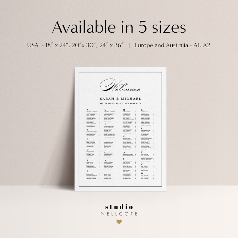 Seating Letters Alphabetical Seating Chart Template, Manhatten Seating Alphabetized ...