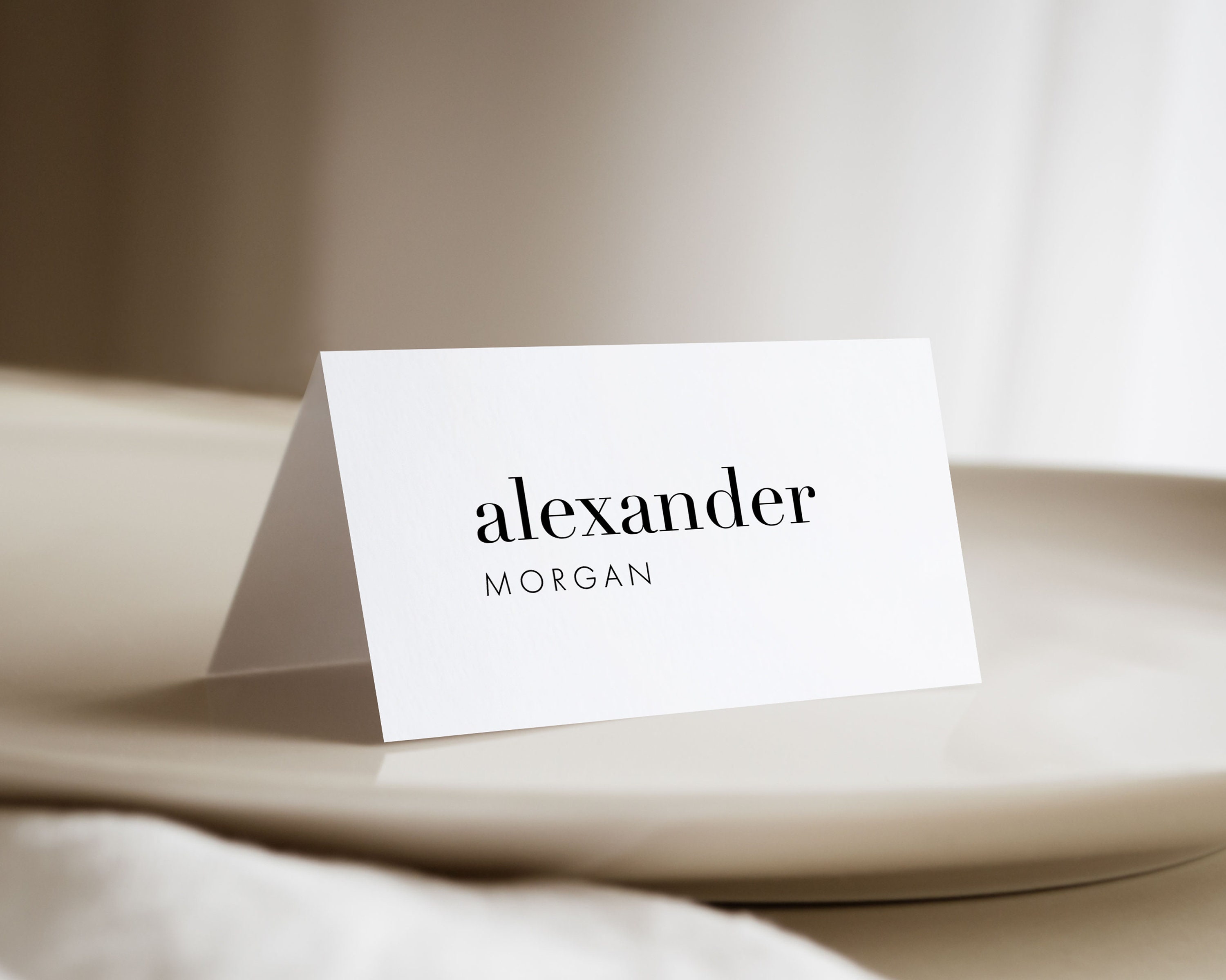 Modern Bold Place Cards, Minimalist Seating Card, Name Cards, Simple Escort  Cards, Wedding Name Cards, Elegant Guest Cards, SN095B_PC 