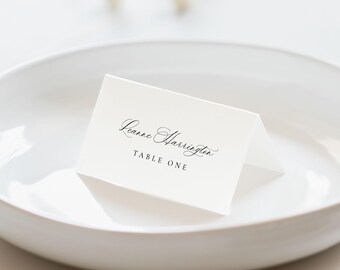 Calligraphy Place Cards, Elegant Seating Card, Name Cards, Monogram Table Decor, Wedding Name Cards, Classic Guest Cards, SN080_PC