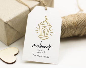 Gold Mubarak Eid Gift Tags, Editable Ramadan Kareem, Mubarak tags printable, Ramadan Gift Tags, Ramadan Mubarak, Ramadan Gifts, SN033_EGT