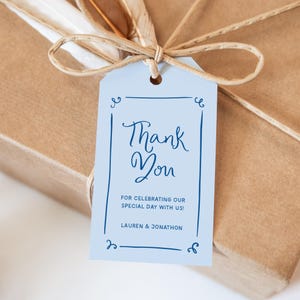 Grillig bedankkaartje, modern handgetekende bruiloft bedankkaartje, bewerkbare digitale bonbonnière-cadeaukaartjes, cadeaukaartje voor kinderen, SN300_VGT