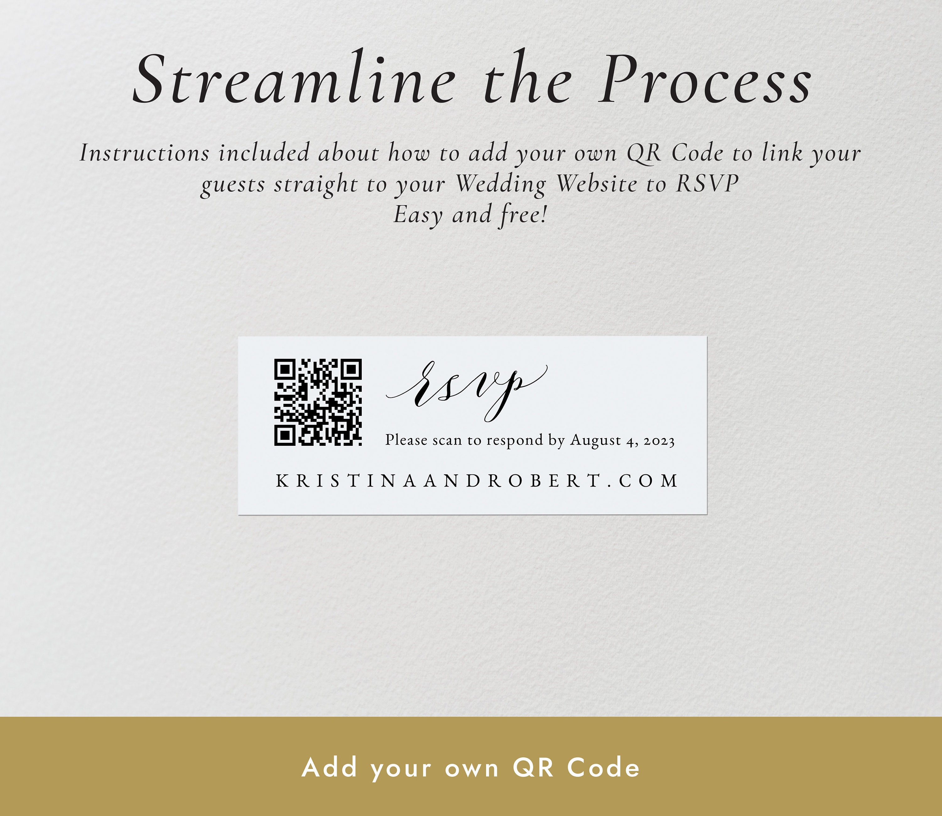 QR Code Return Label RSVP Template Qr Code Wedding Envelopes Etsy UK