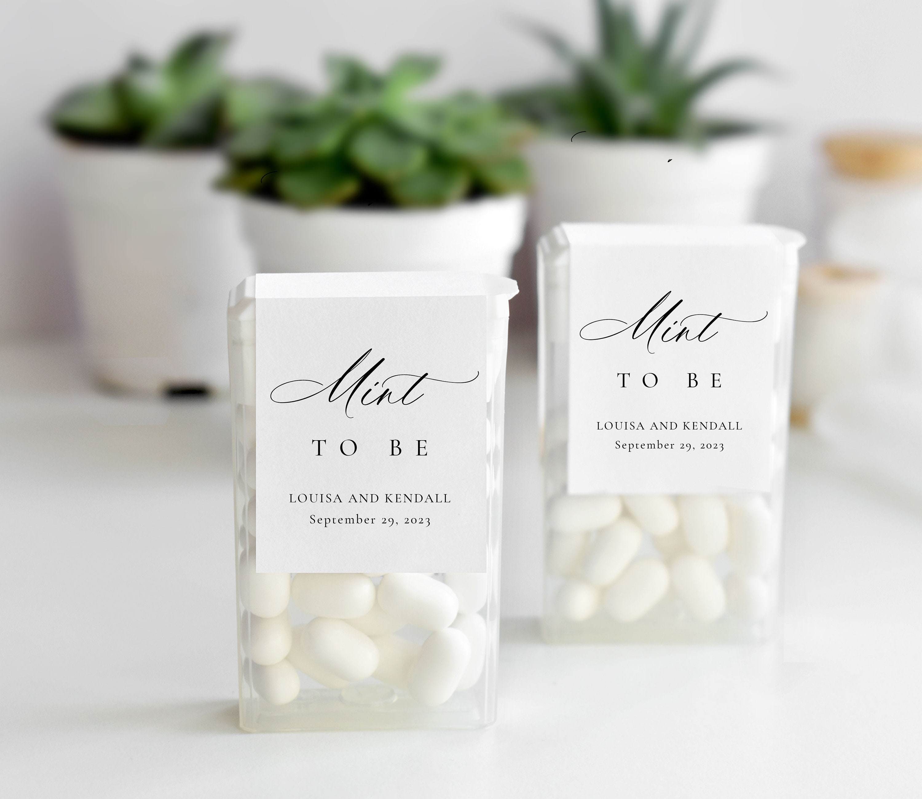 Mint to Be Favor Label DIY Mint to Be Label Template Tic Tac - Etsy