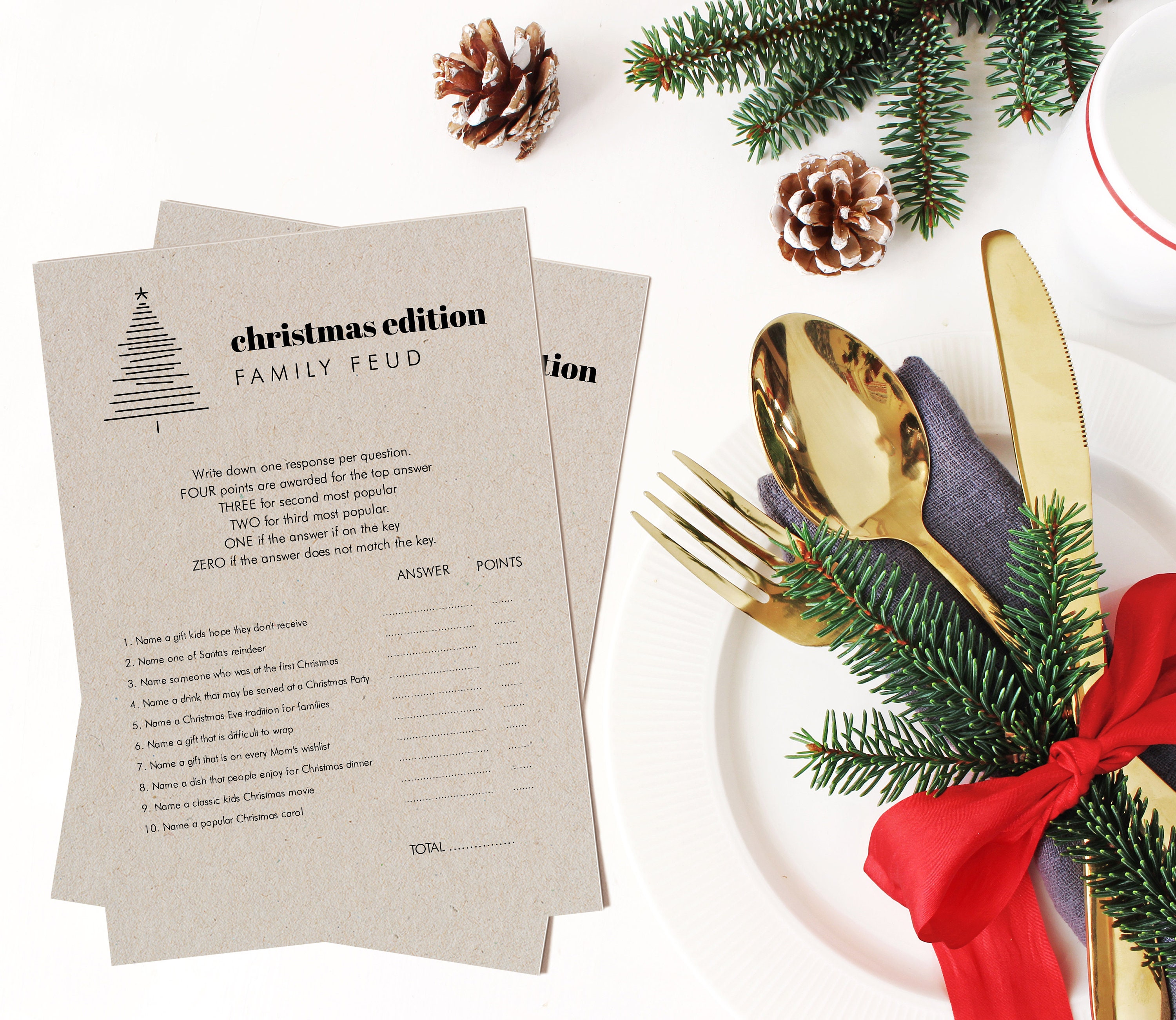 Holiday Family Feud - Etsy