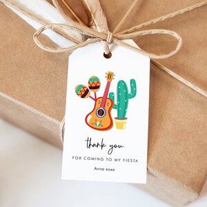 Étiquette-cadeau Cinco de Mayo, bonbonnière mexicaine, merci pour votre venue, étiquettes volantes, fête du 5 mai, Mariachi Muchas Gracias imprimable, SN015M_CM
