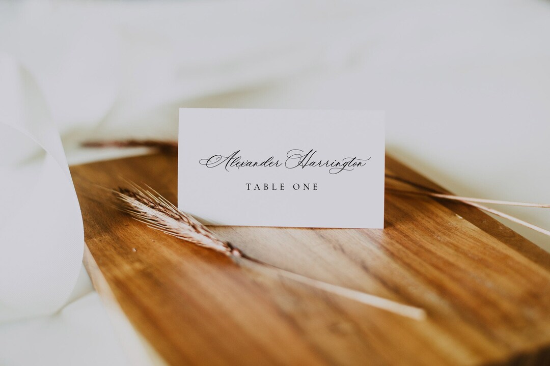 Modern Bold Place Cards, Minimalist Seating Card, Name Cards, Simple Escort  Cards, Wedding Name Cards, Elegant Guest Cards, SN095B_PC 