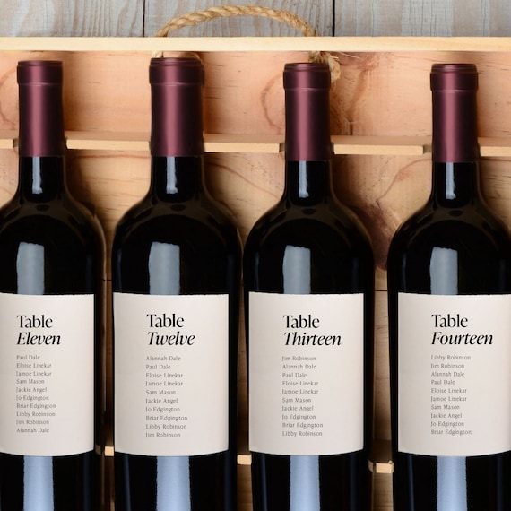 Étiquette moderne à personnaliser en ligne pour bouteille de vin rouge
