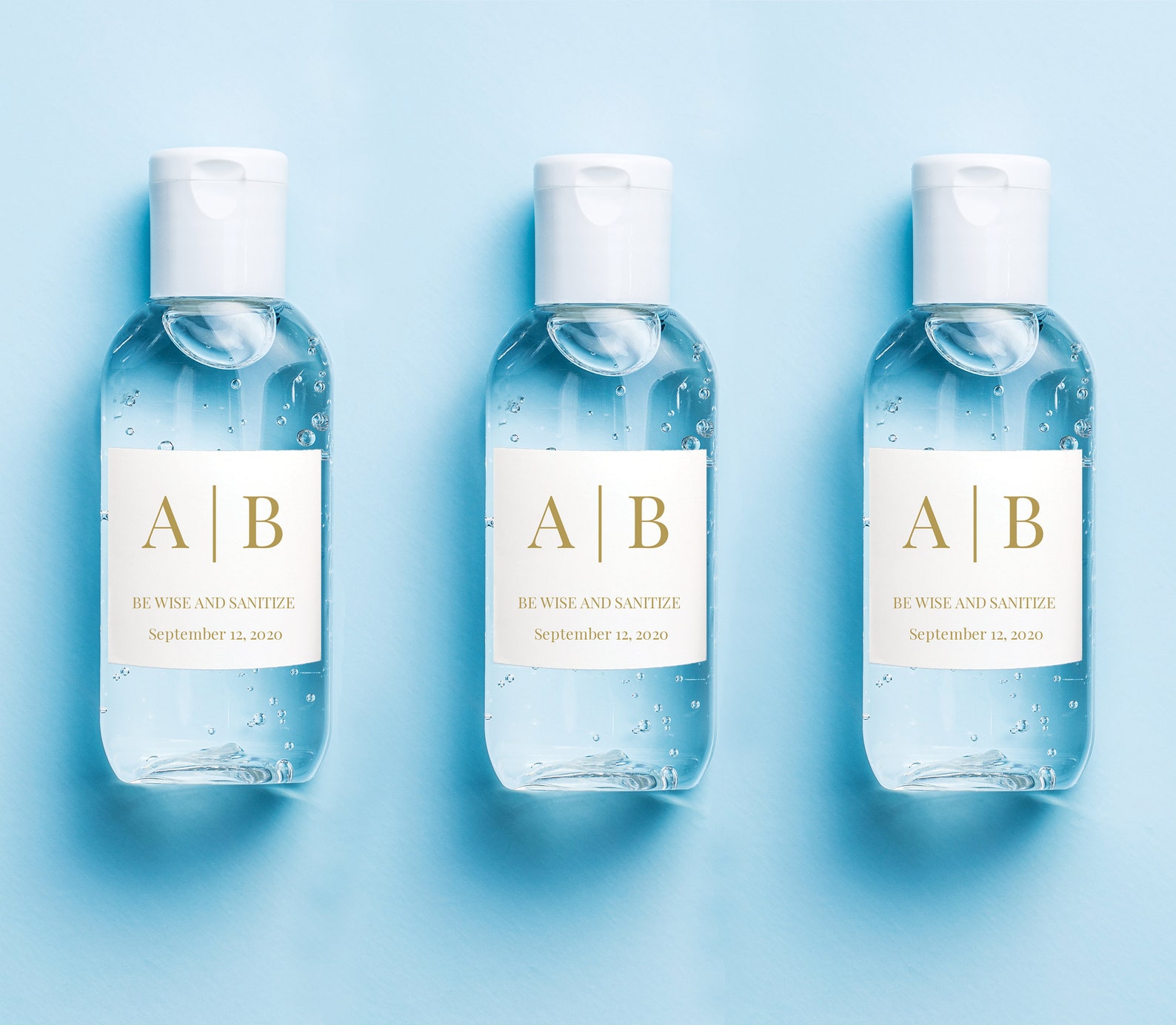 Gold Hand Sanitizer Favor Label COVID Label Download Wedding Etsy Australia