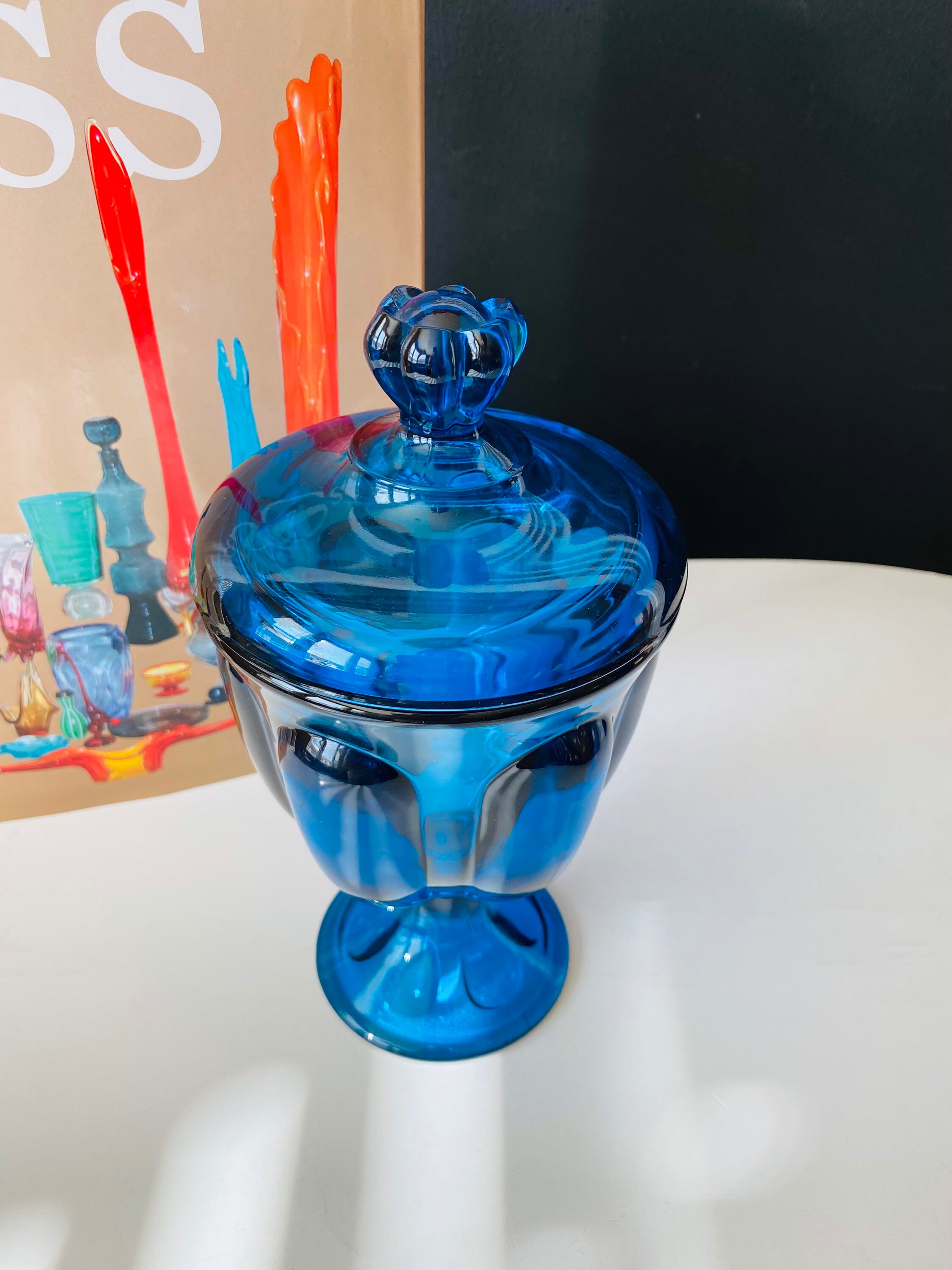 Vintage Viking Glass Epic Line 1971 Six Petal Candy Dish With Etsy