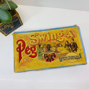 Antique Game Swing A Peg Milton Bradley 1915 | Milton bradley