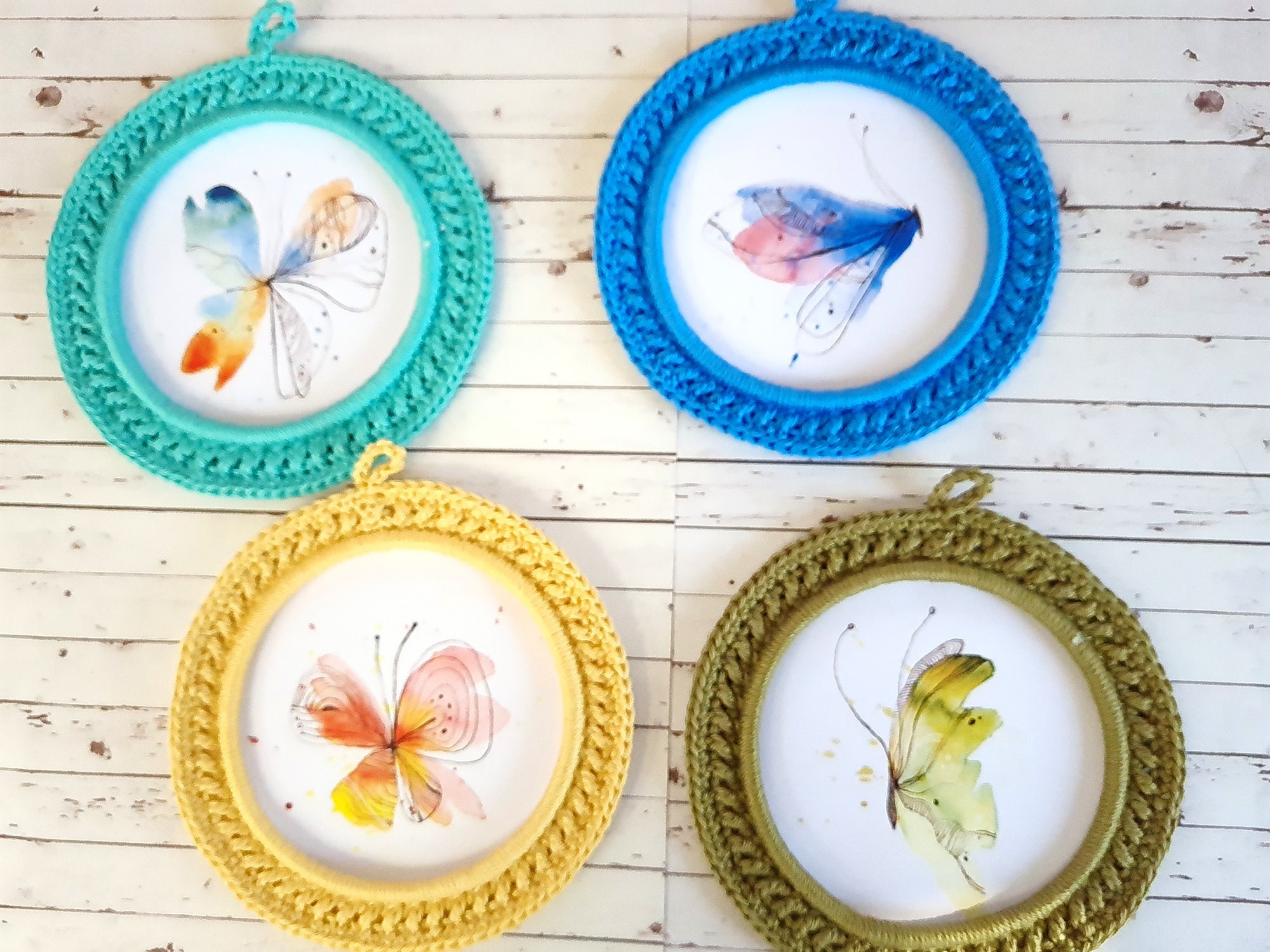 Cadres Papillons à L'aquarelle