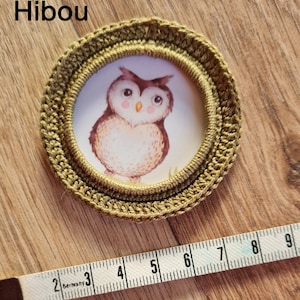 Cadres miniatures pour maison de poupée Hibou