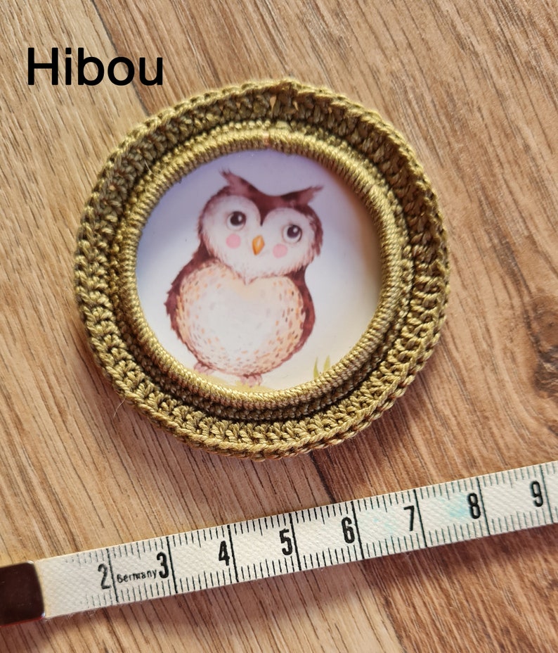 Cadres miniatures pour maison de poupée Hibou