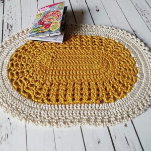 Oval rug for dollhouse, 3 sizes