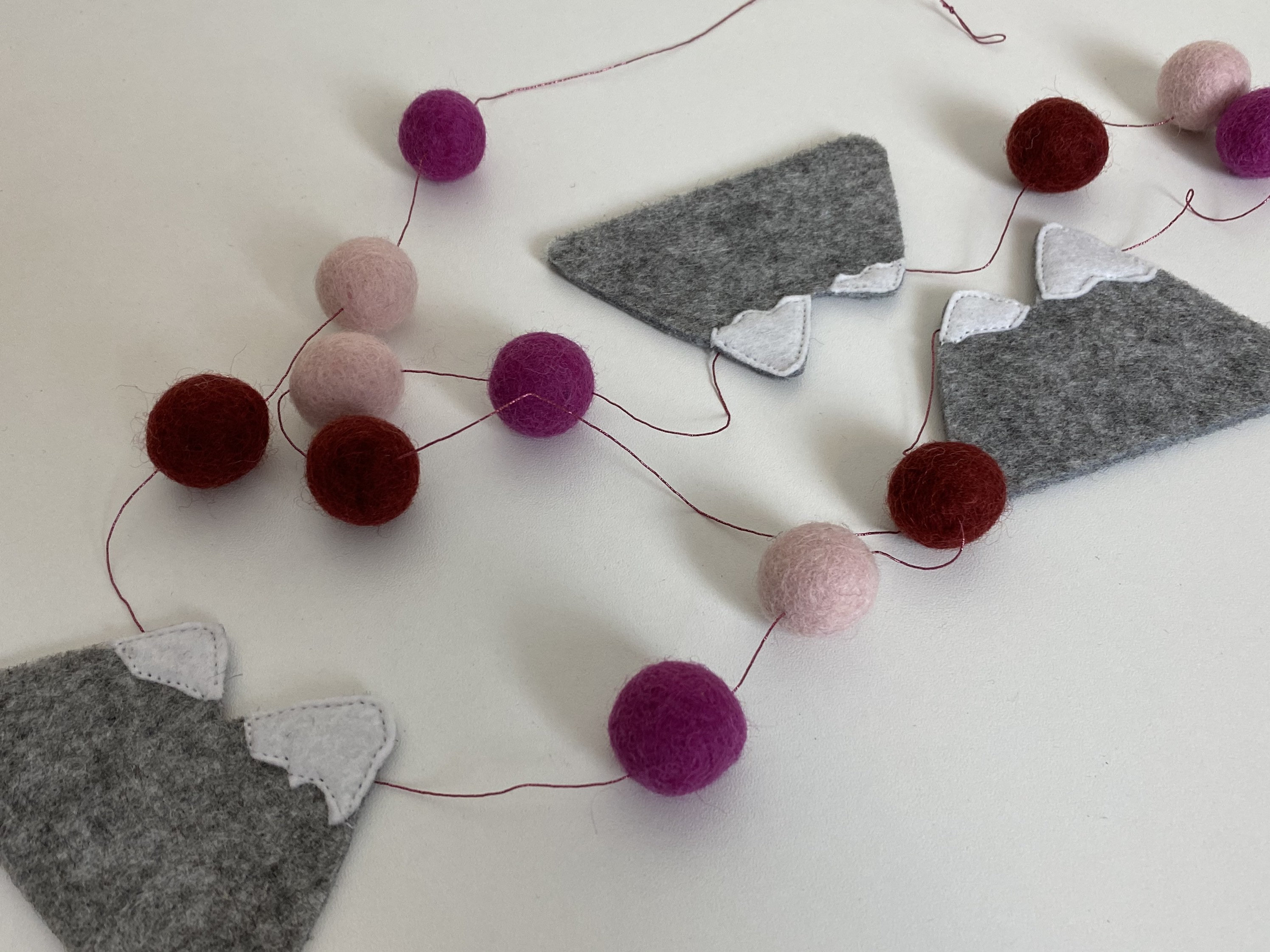 Guirlande Décoration de Feutre Laine Cosy Mountain