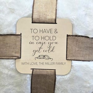 WEDDING GIFT TAG, PERSONALIZED WOOD TAG